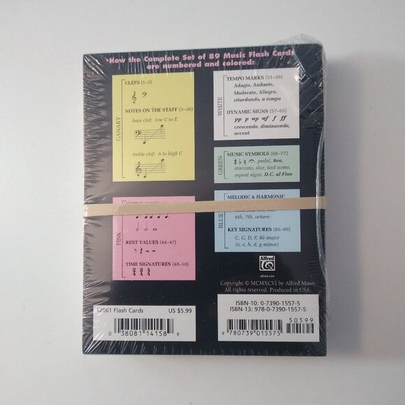 Music Flashcards, Color-Coded - Complete Set, Alfred - Picture 3 of 3